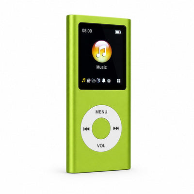 Nostalgi retro MP3 player in lime green