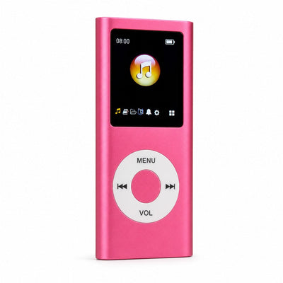 Nostalgi retro MP3 player in bubblegum pink