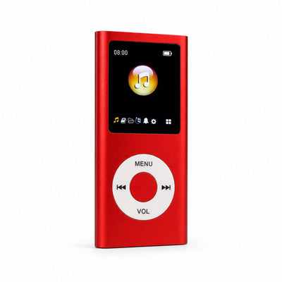 Nostalgi retro MP3 player in cherry red